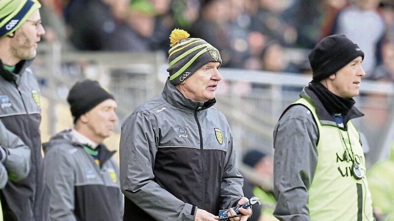 Donegal manager Declan Bonner will need to lift his side after back-to-back defeats 