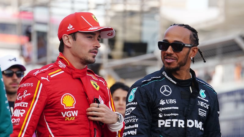 Lewis Hamilton (left) will make his Ferrari debut in Australia