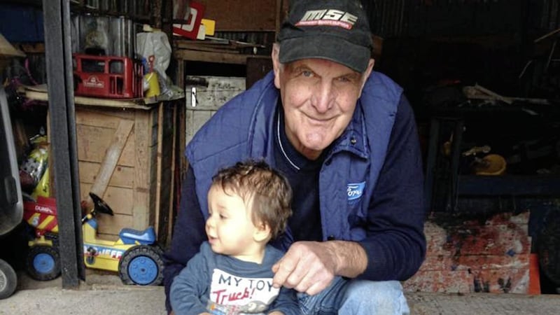 Jack Archer with his grandson Akin Archer 