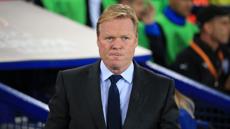 Ronald Koeman on the touchline during his time as Everton manager (Peter Byrne/PA)