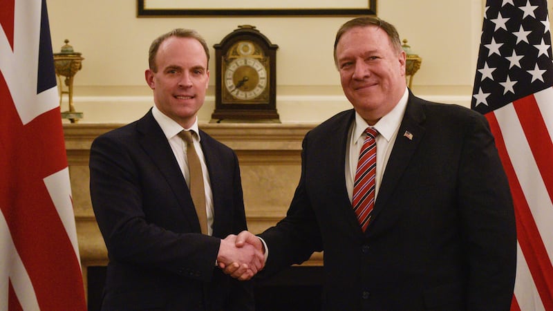 US secretary of state Mike Pompeo is in the UK for talks with Foreign Secretary Dominic Raab and Prime Minister Boris Johnson.