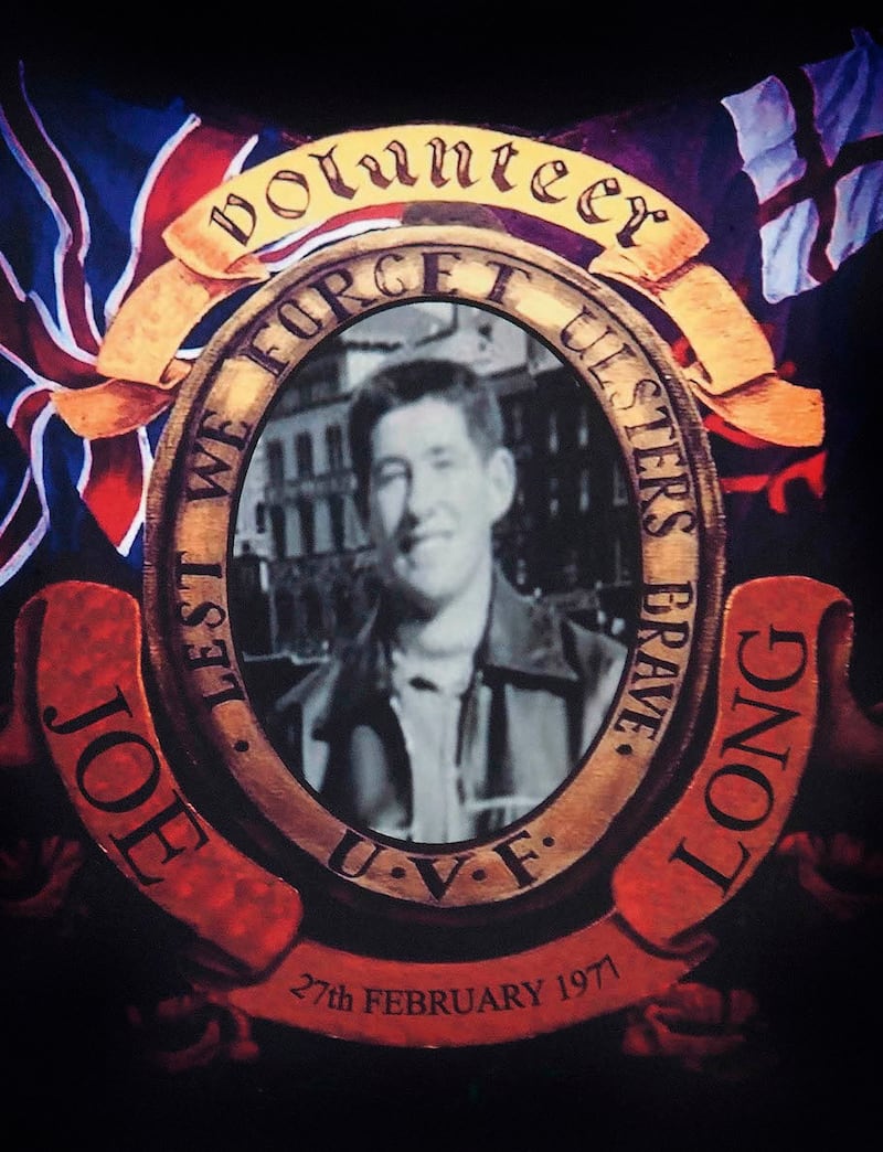 James Cordner and Joe Long two members of the Ulster Volunteer Force (UVF) who were killed when a bomb they were planting exploded prematurely in Exchange Street, Belfast.