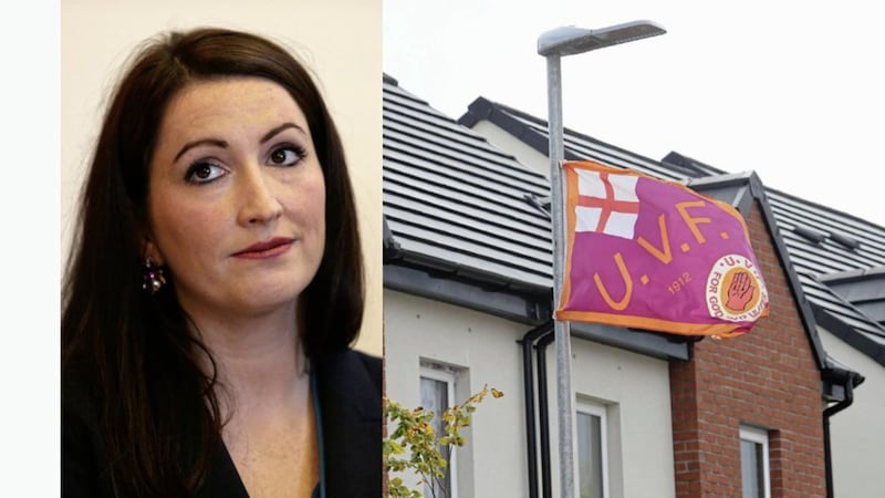 DUP MP Emma Little Pengelly said she offered to &quot;personally remove&quot; loyalist flags in a shared housing development earlier this summer 