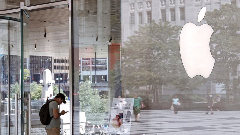 It marks Apple’s first year-over-year decrease in quarterly revenue since the January-March period in 2019.