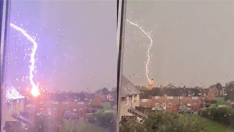The UK saw more lightning on Wednesday night.
