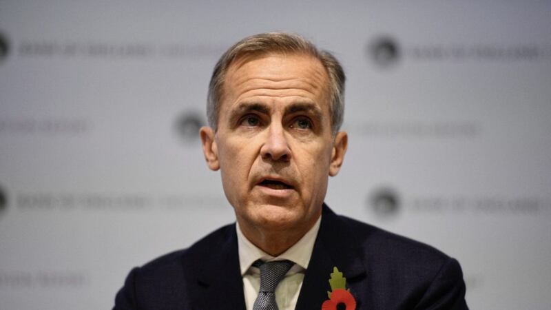 Bank of England Governor, Mark Carney speaks during the central bank&#39;s inflation report press conference in London yesterday. Picture: Kirsty O&#39;Connor/PA Wire 