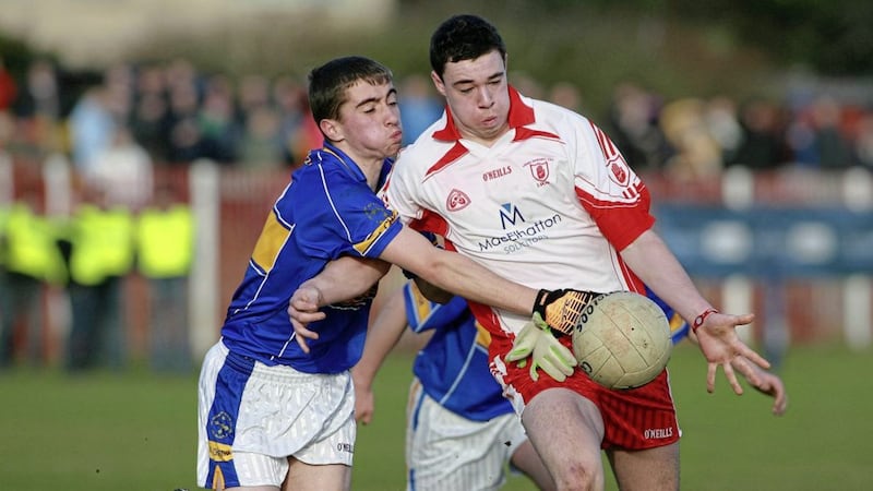 Stephen Tully of Lamh Dhearg (right) has been called into the Antrim senior panel 