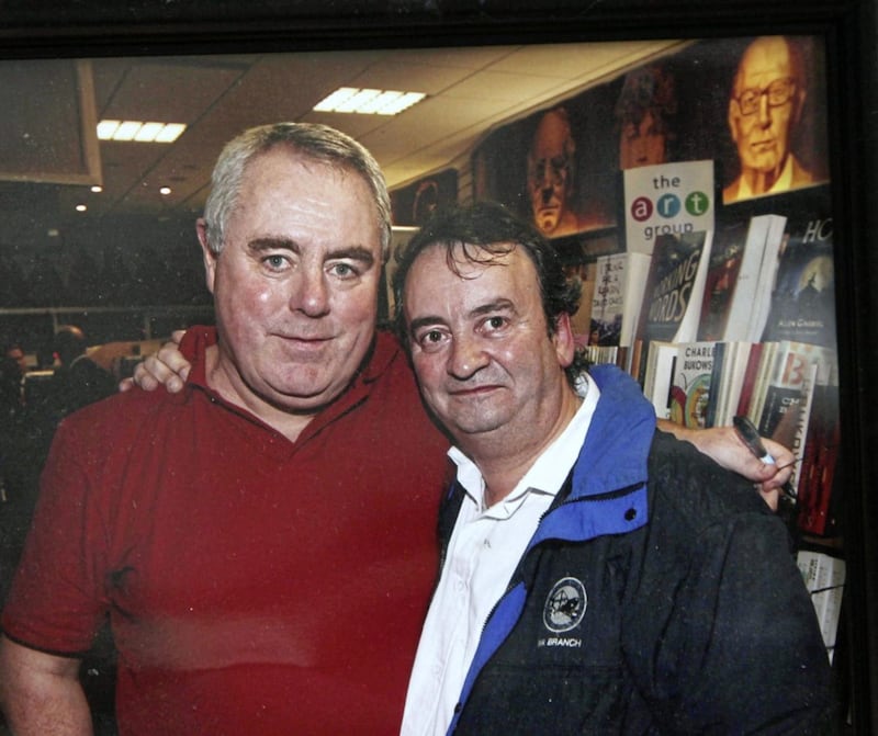 Old friends Richard O&#39;Rawe and Gerry Conlon 