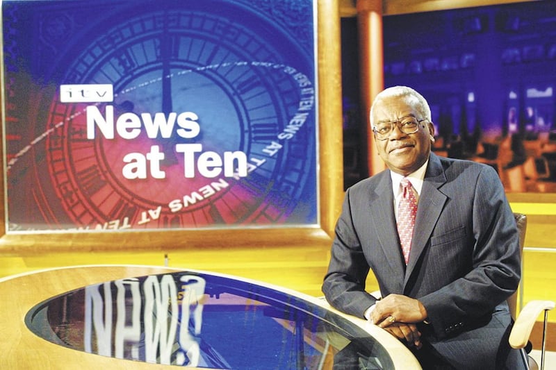 Sir Trevor McDonald on the new set of ITV News At Ten. File picture by ITN Ken McKay, Press Association 