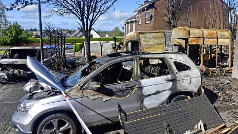 The scene of Sunday&#39;s huge gas explosion at Ardmore Avenue in Armagh. Picture by Alan Lewis/ PhotopressBelfast 