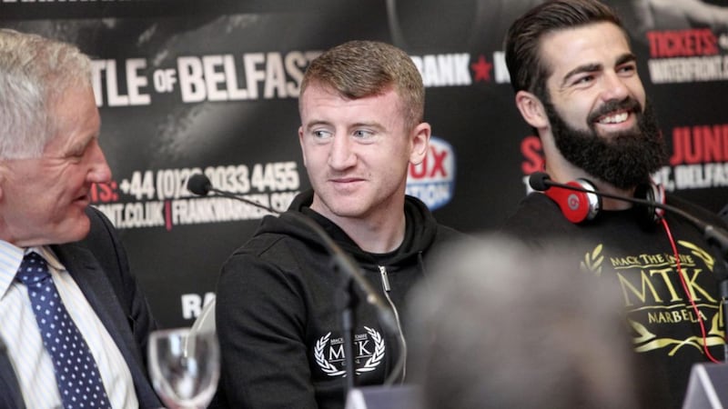 Paddy Barnes pictured during yesterday&#39;s Boxing Press conference in Belfast. Picture by Ann McManus. 