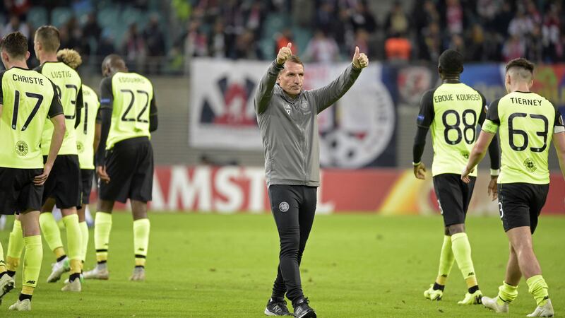 <span style="font-family: Verdana, Arial, Helvetica, sans-serif; font-size: 13.3333px;">Brendan Rodgers claimed there were a &quot;lot of positives&quot; to take from Celtic's 2-0 Europa League defeat to RB Leipzig on Thursday</span>