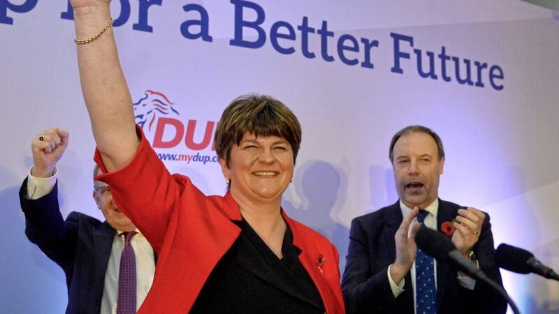 Arlene Foster at the DUP annual conference at the La Mon hotel last month 