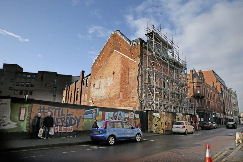 North Street in Belfast, which will be redeveloped under the Tribeca Scheme. Picture by Hugh Russell.