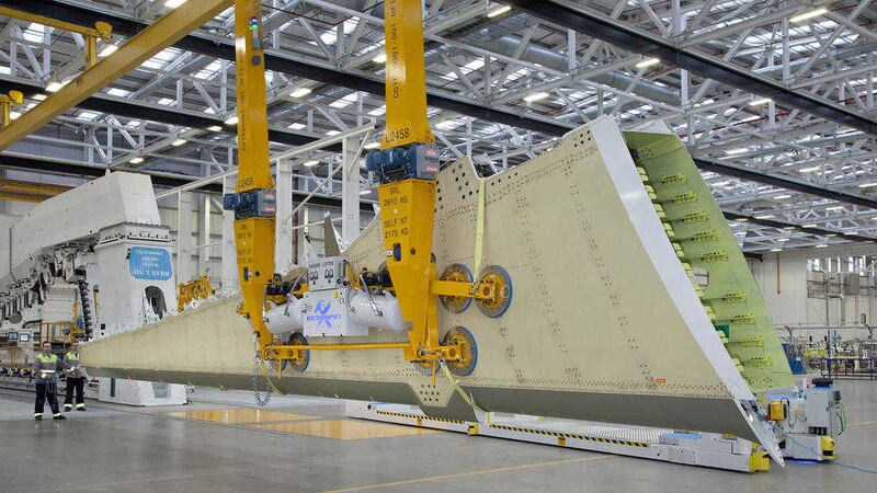 Among major jobs at Bombardier in Belfast are the manufacturing of wings for its CSeries planes 