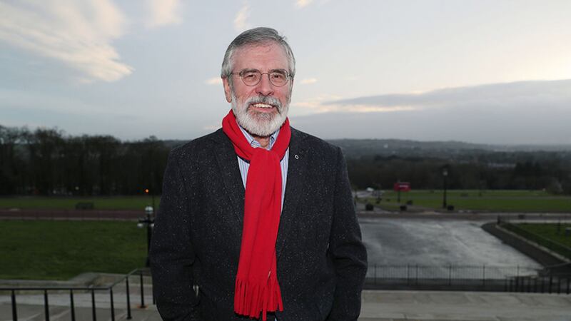 Sinn F&eacute;in president Gerry Adams at Parliament Buildings, Stormont, last week