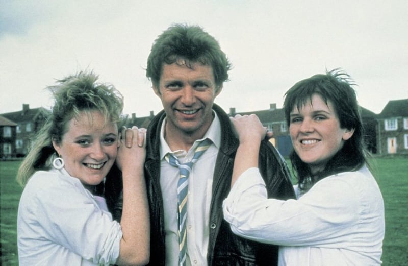 George Costigan with Siobhan Finneran and Michelle Holmes in Rita, Sue And Bob Too, the film for which he is best known 