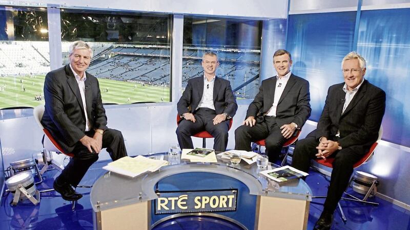 Presenter Michael Lyster presented his final Sunday Game yesterday after a 30-year career. Tributes were paid by football panellists Joe Brolly, Colm O&#39;Rourke and Pat Spillane. 
