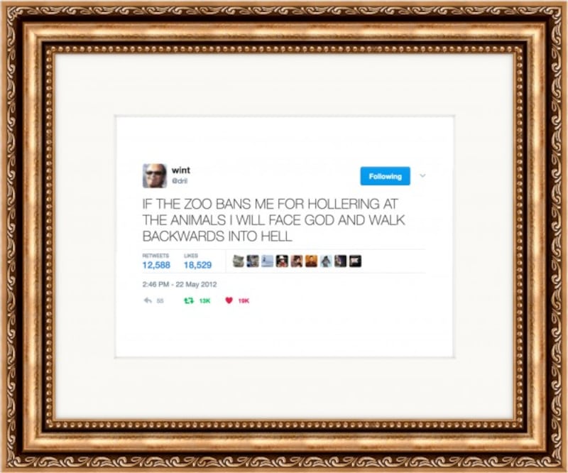 Framed Tweets.