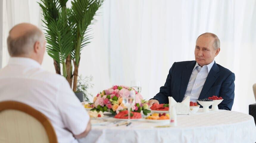 Russian president Vladimir Putin is deploying nuclear weapons in Belarus (Gavriil Grigorov, Sputnik, Kremlin Pool Photo via AP)