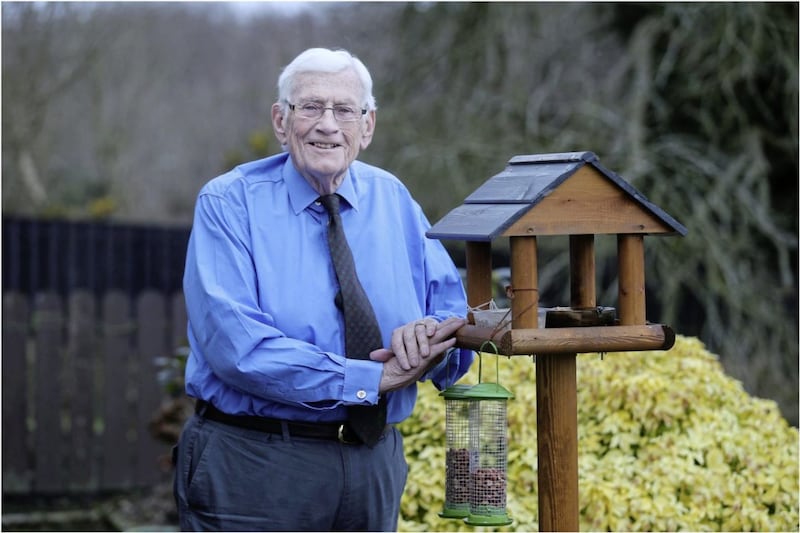 Seamus Mallon at his home. Picture by Hugh Russell 