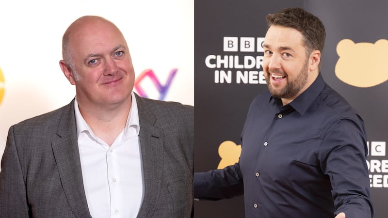 Dara O Briain said that ‘soon, you’ll dine out on this anecdote’ and Jason Manford said ‘tomorrow will be better’ (PA)