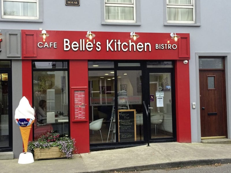 Belle&#39;s Kitchen looks and feels and shouts like an American diner, squeezed in among the mute tight houses of Rathmullan 