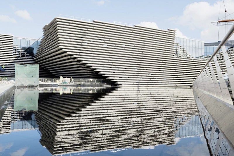 The new V&amp;A Museum of Design, Dundee under construction 