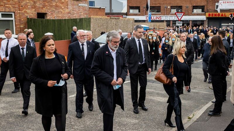Michelle O’Neill was one of a number of Sinn Fein leaders criticised for attending the funeral of Bobby Storey