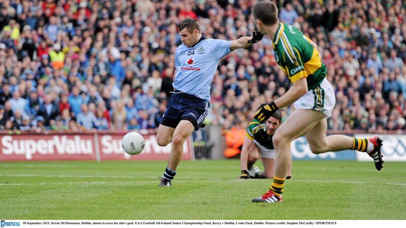 Kevin McManamon's goal for Dublin against Kerry in the closing stages of the 2011 All-Ireland final altered the dynamics between the two counties
