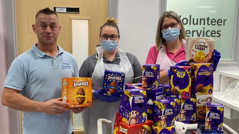 Hospitals across the country have been receiving chocolate eggs for children spending the Easter period away from home.