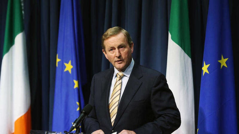 Taoiseach Enda Kenny in Dublin as he reacted to the result of Britain's EU referendum. Picture by Niall Carson, Press Association