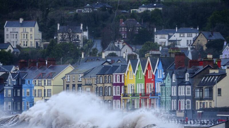 Storm Barra batters Whitehead in Co Antrim. Picture Mal McCann 