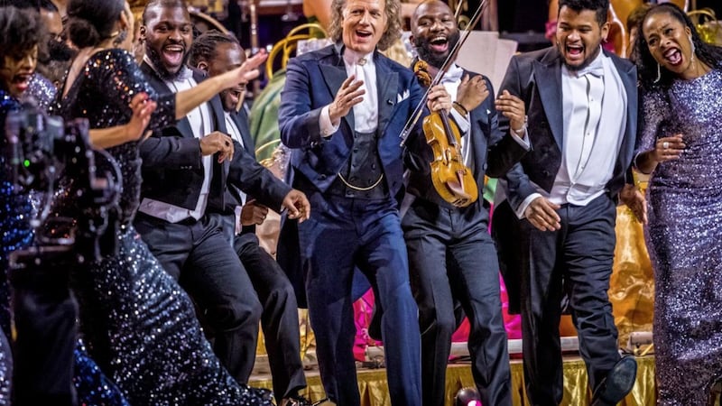 Andr&eacute; Rieu during his 2019 Christmas concert in Maastricht. Picture by Marcel van Hoorn. 