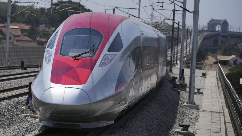 The railway will cut travel time between Jakarta and Bandung from three hours to 40 minutes (AP/Achmad Ibrahim)