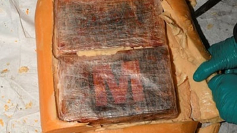 Blocks of cocaine were found inside gouda cheese following a raid in Blackburn, Lancashire