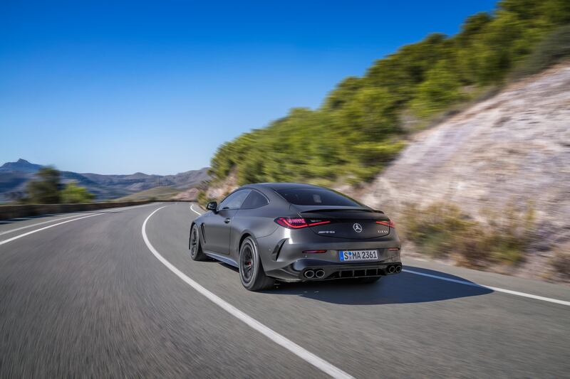 The CLE53 has a more curvaceous design than the old C-Class Coupe. (Credit: Mercedes-Benz Media)