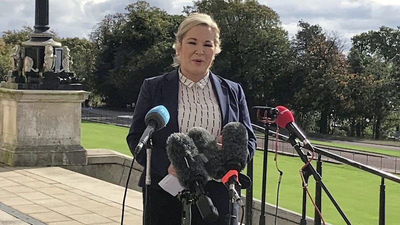 Deputy First Minister Michelle O&#39;Neill said O&#39;Neill says the economic impact of the pandemic has been &#39;devastating&#39;. Picture by Rebecca Black/PA Wire  