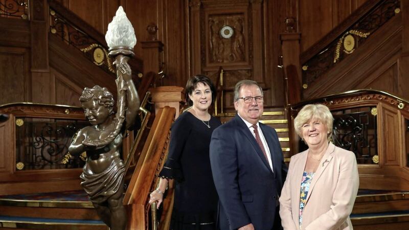 NI Tourism Alliance chair Brenda Morgan (left) with vice-chair Don Wilmont and chief executive Doreen McKenzie 