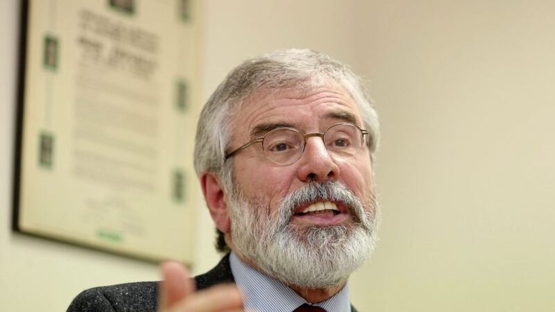 Sinn Fein President Gerry Adams has claimed that Brexit will destroy the Good Friday Agreement, but his claims have been refuted by the British government. Picture by Mal McCann 