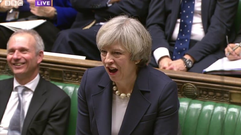 Theresa May dodged a barrage of Trump-related questions at PMQs