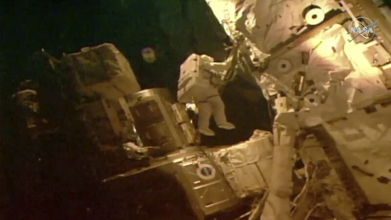 Nasa’s Bob Behnken and Chris Cassidy floated out of the International Space Station on their fourth and final spacewalk in under a month.
