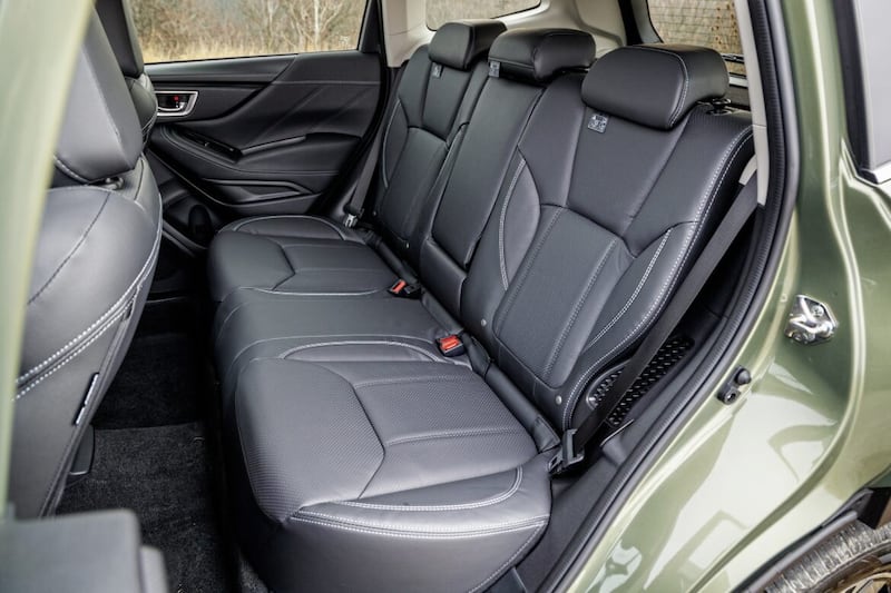 ROOMY: The Forester is a spacious car, with generous back seats. 