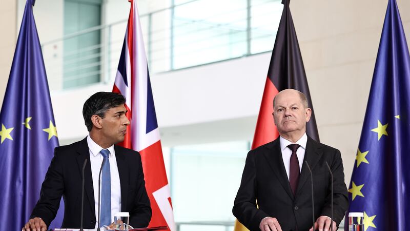 Prime Minister Rishi Sunak and Germany’s Chancellor Olaf Scholz