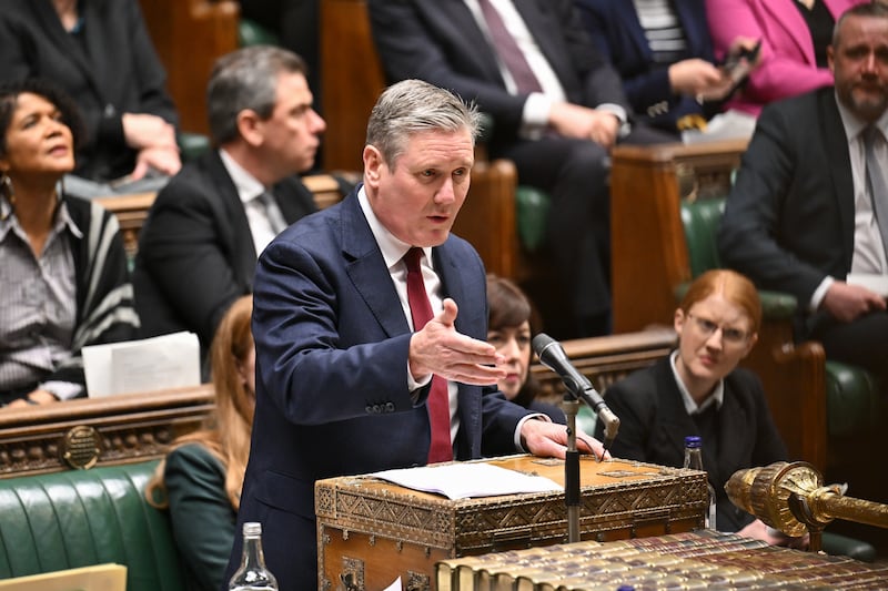 Sir Keir Starmer criticised the Chancellor for making ‘£46 billion of unfunded commitments’