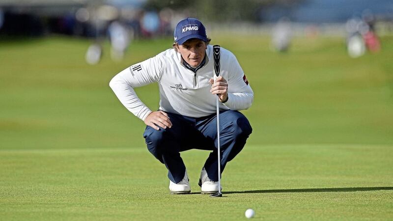 Ireland&#39;s Paul Dunne shot a 66 on day one of the Open de Espana and shares the lead with Marc Warren 