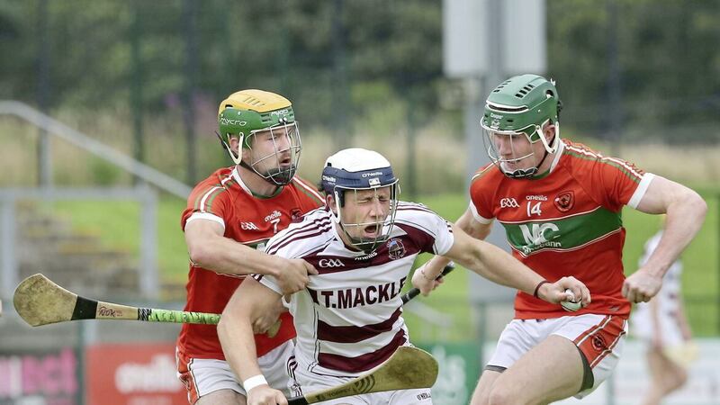 Derry champions Slaughtneil have already booked their place in the Derry SHC semi-finals but Lavey are battling it out for the final spot with Swatragh Picture: Margaret McLaughlin. 
