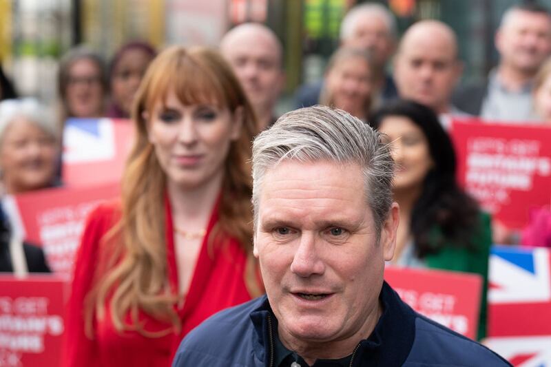 Labour Party Party leader Sir Keir Starmer and deputy leader, Angela Rayner arrive at the Labour Party Conference 