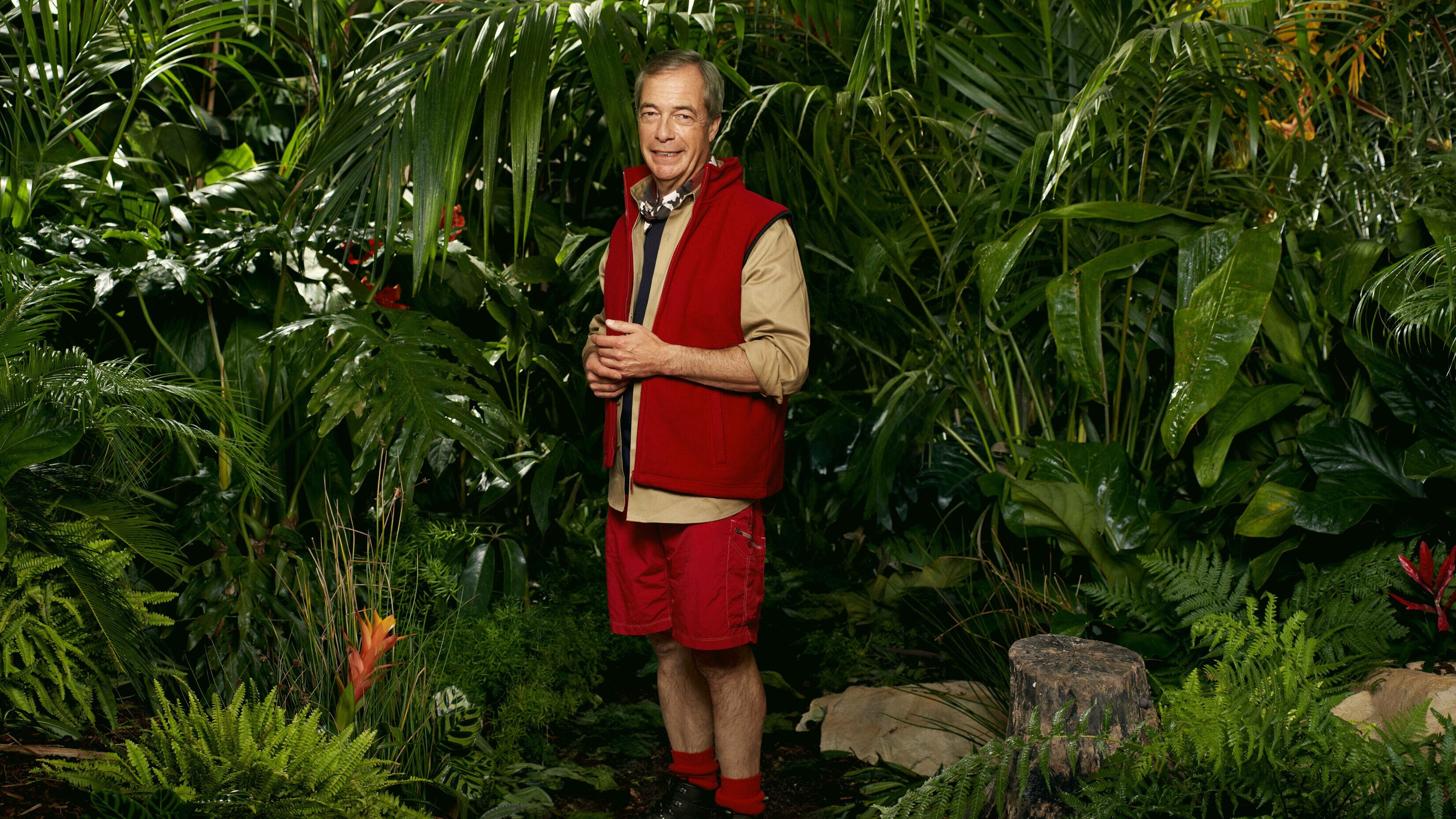 Nigel Farage is competing on I’m A Celebrity (ITV)