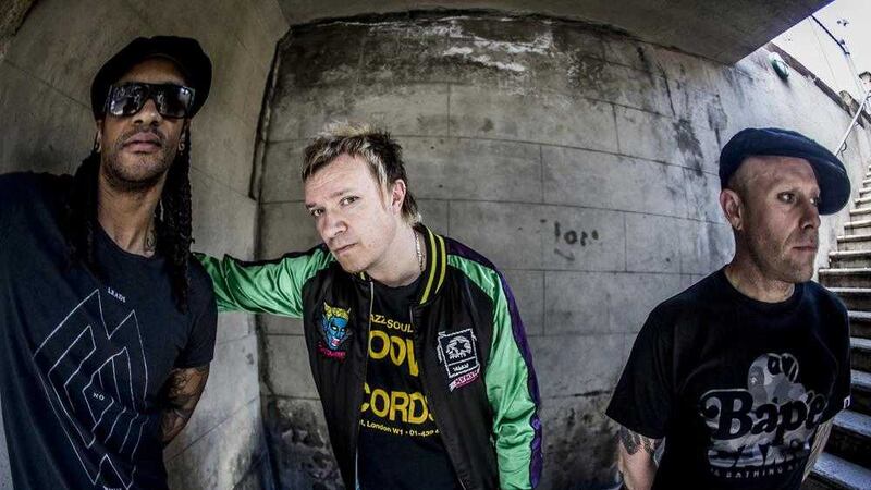 The Prodigy, with Liam Howlett, centre, are headed for Belfast 